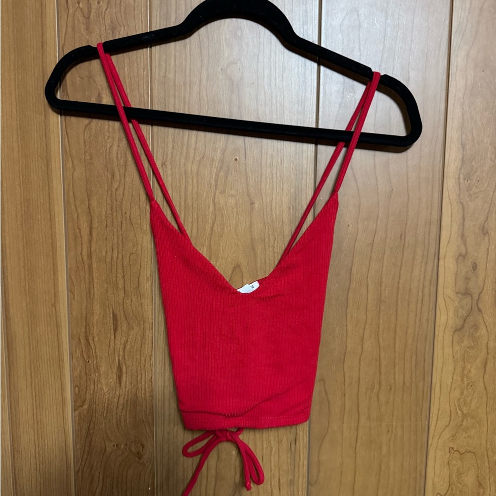 Garage Red Strappy Tank Top